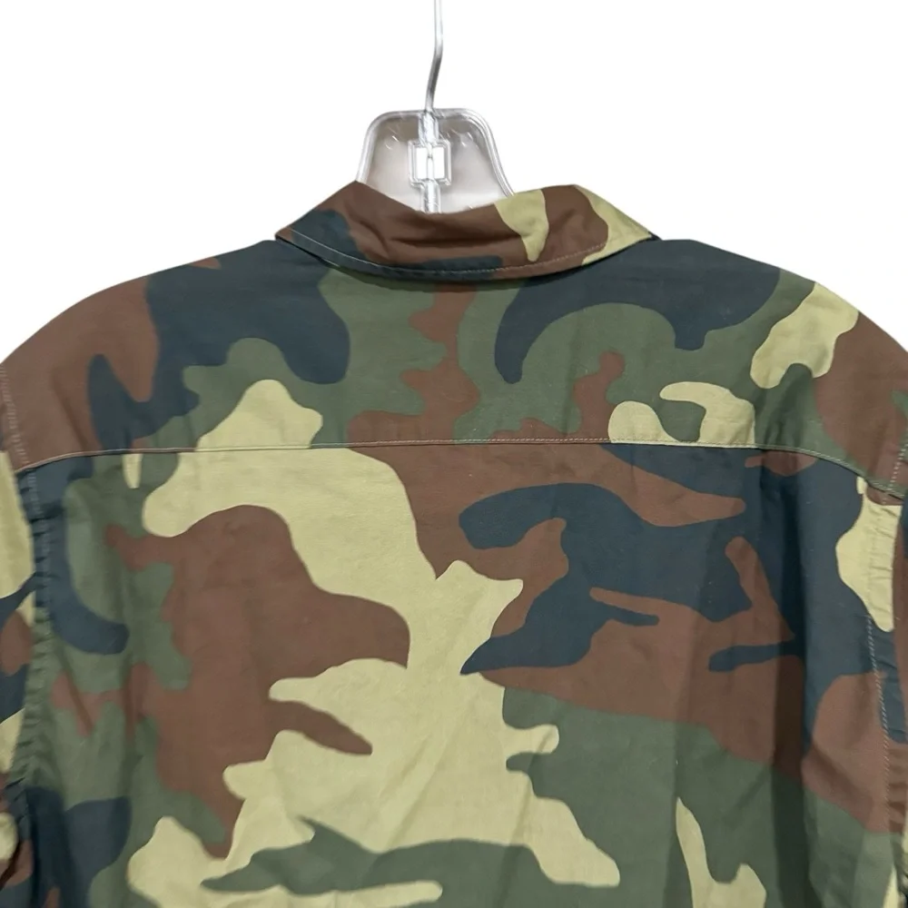Levi’s Supima Camo Shirt Green Utility Gorpcore Streetwear Men’s M Outdoor